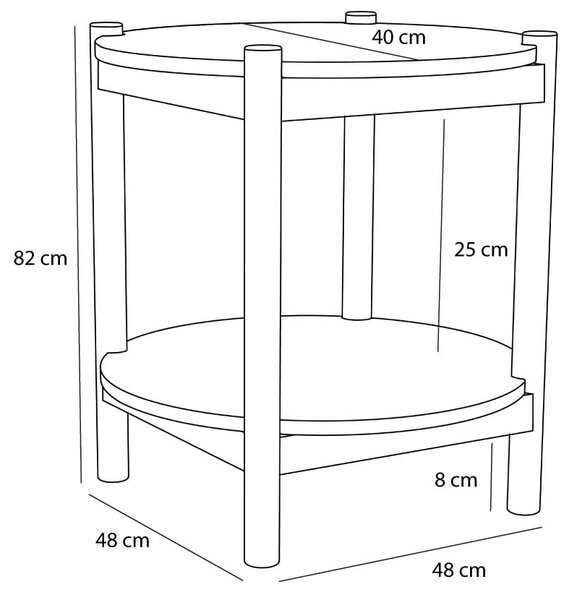 Konferenční stolek Trava Wood/Travertin