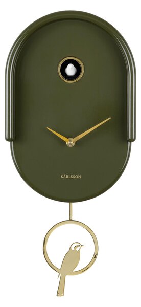 NÁSTĚNNÉ HODINY smaragdově zelená Karlsson - Nástěnné hodiny, Online Only