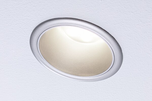 P 98203 LED vestavné svítidlo 3-krokové-stmívatelné Cole Coin 6ks sada IP44 kruhové 88mm Coin 6x6W 230V stmívatelné 2700K stříbrná mat - PAULMANN