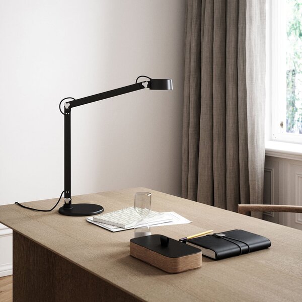 Stolní lampa DFTP by Nordlux, Nobu, Černá, Pracovna, Kov, Moderní