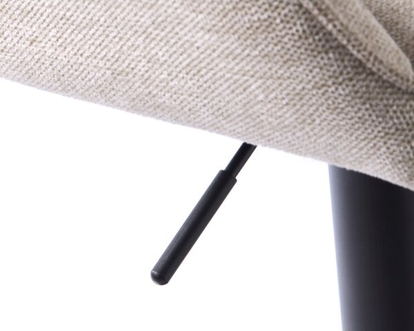 Béžová barová židle s nastavitelnou výškou Nolan – Unique Furniture