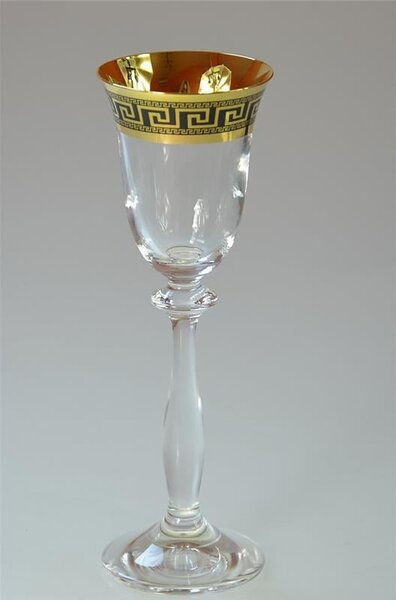 BOHEMIA ANGELA VERSO GOLD SKLENICE NA DESTILÁTY 60 ML SADA 6 KS
