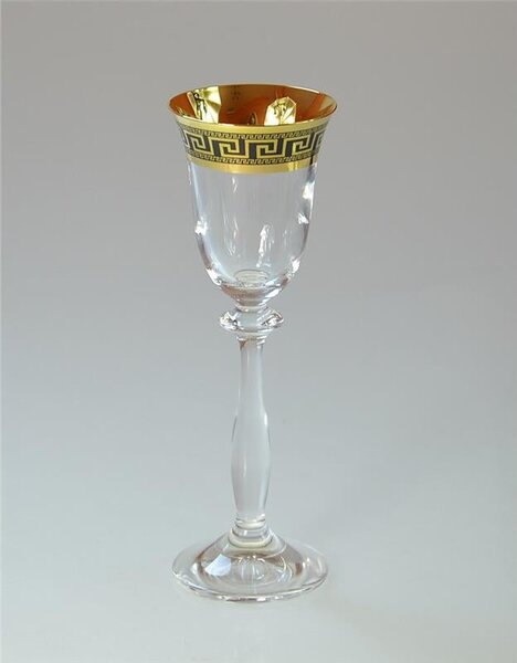 BOHEMIA ANGELA VERSO GOLD SKLENICE NA DESTILÁTY 60 ML SADA 6 KS