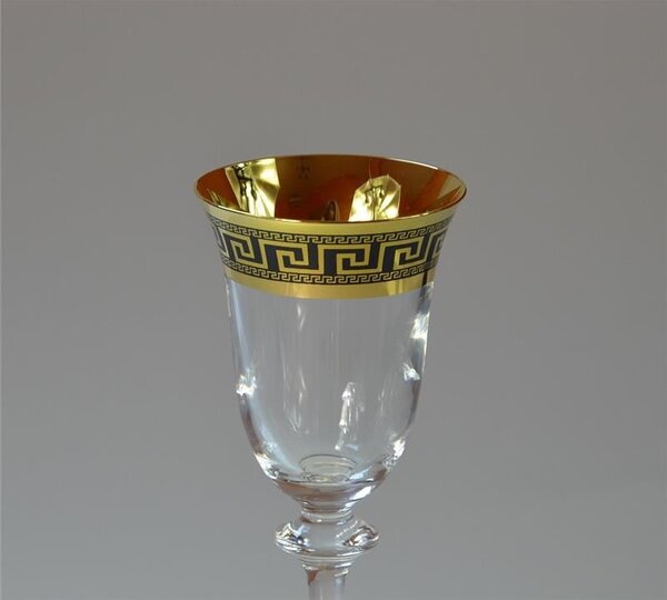 BOHEMIA ANGELA VERSO GOLD SKLENICE NA DESTILÁTY 60 ML SADA 6 KS