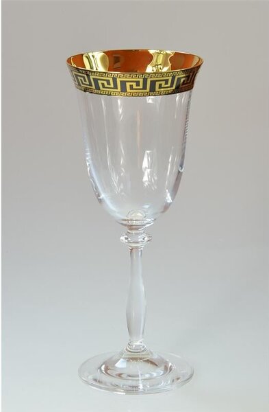 BOHEMIA ANGELA VERSO GOLD SKLENICE NA VÍNO 350 ML SADA 6 KS