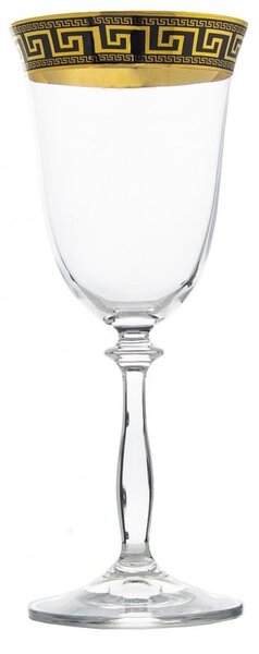 BOHEMIA ANGELA VERSO GOLD SKLENICE NA VÍNO 350 ML SADA 6 KS