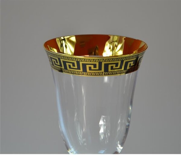 BOHEMIA ANGELA VERSO GOLD SKLENICE NA VÍNO 250 ML SADA 6 KS