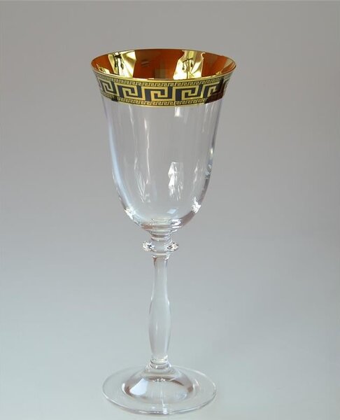 BOHEMIA ANGELA VERSO GOLD SKLENICE NA VÍNO 250 ML SADA 6 KS