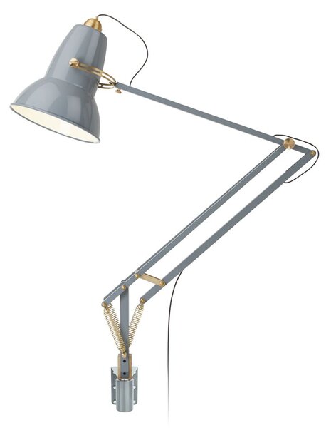 Nástěnná šedá lampa Original 1227 Giant Messing Elefant Grey (Nástěnné velké nastavitelné svítidlo Anglepoise)