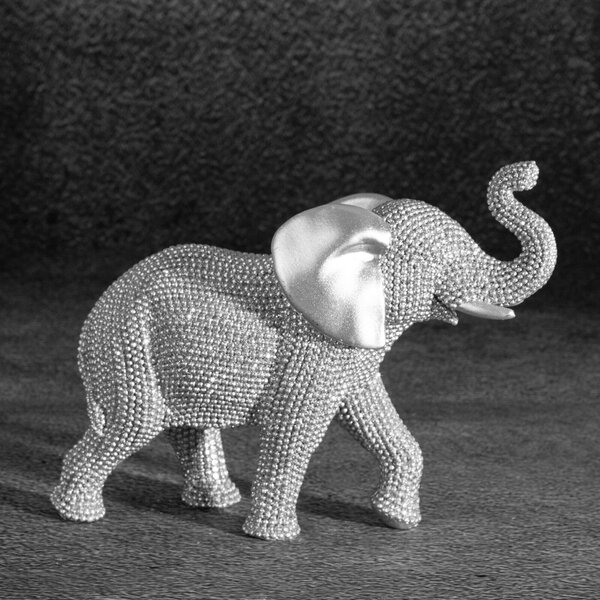 DEKORAČNÍ FIGURKA ELDO 17X6X13 CM STŘÍBRNÁ