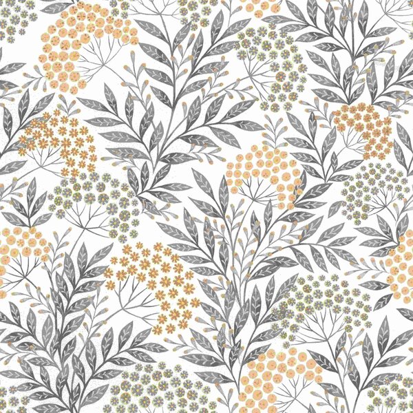 RASCH | Vliesová tapeta na zeď Timeless Selection 582505 | 0,53 x 10,05 m | bílá, šedá