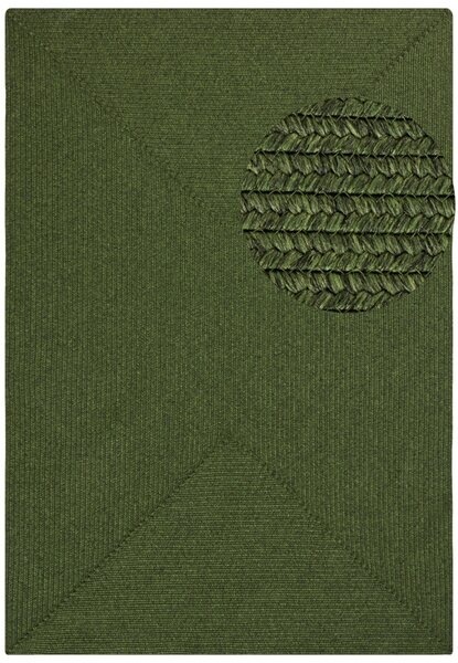 Hanse Home, Kusový koberec Braided 105554 Green – na ven i na doma, 80x150, zelená, chodba / předsíň