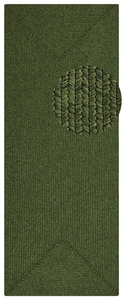 Hanse Home, Kusový koberec Braided 105554 Green – na ven i na doma, 80x150, zelená, chodba / předsíň