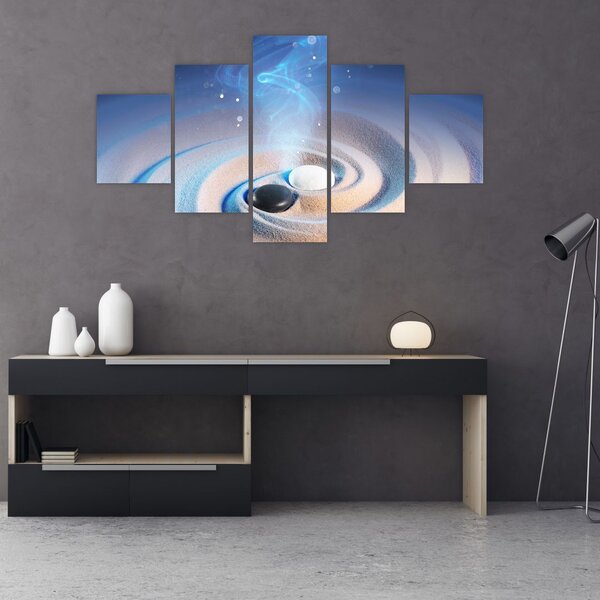Obraz - Éterický yin-yang (125x70 cm)