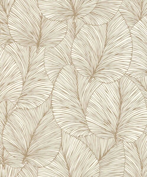 RASCH | Vliesová tapeta na zeď Timeless Selection 456622 | 0,53 x 10,05 m | bílá, zlatá