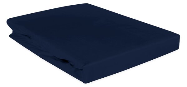 SATÉNOVÉ PROSTĚRADLO 026 90X200 CM TMAVĚMODRÁ