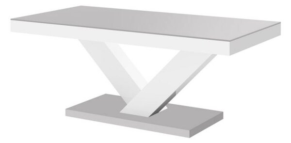 Hubertus Jídelní stůl VICTORIA MAT Barva: světle šedá/bílá