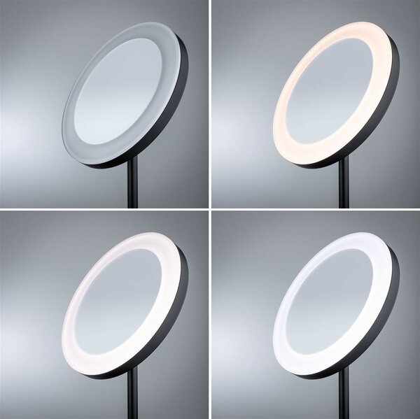 P 71151 LED kosmetické zrcadlo Masua IP44 CCT 230V 4W černá mat - PAULMANN