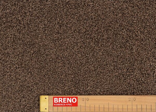 Breno Metrážový koberec LIBERTY 92 hnědý, šíře 400 cm, Hnědá