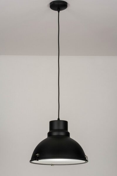 Závěsné černé retro svítidlo Blackbruin Matt (LMD)
