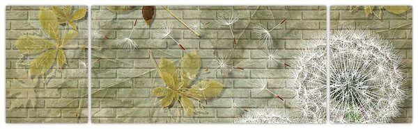Obraz - Pampelišky unášené větrem (170x50 cm)