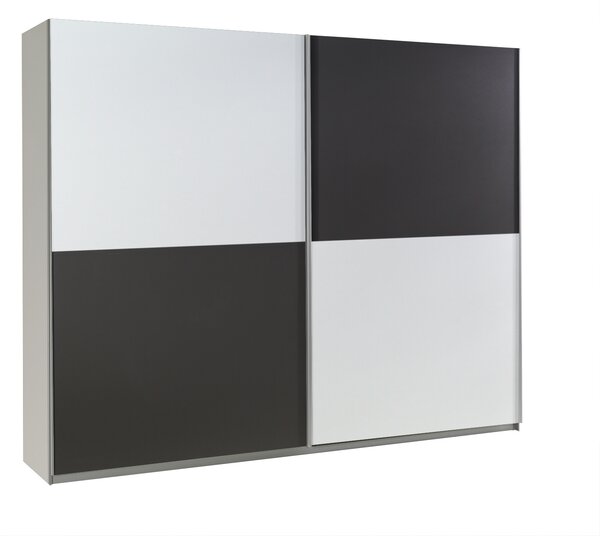 Šatní skříň Lux 21 Barva korpusu: Bílá, Rozměry: 244 cm
