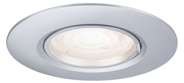 P 92119 Vestavné svítidlo 10ks-sada nevýklopné kruhové 90mm GU10 max. 10x10W 230V matný chrom - PAULMANN