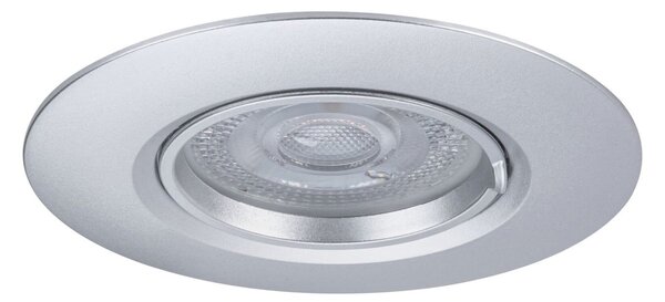 P 92119 Vestavné svítidlo 10ks-sada nevýklopné kruhové 90mm GU10 max. 10x10W 230V matný chrom - PAULMANN
