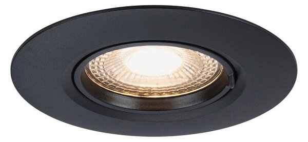 P 92120 Vestavné svítidlo 10ks-sada nevýklopné kruhové 90mm GU10 max. 10x10W 230V černá - PAULMANN