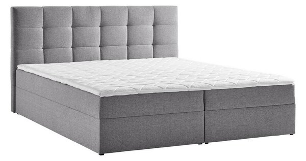 Boxspring postel MARSELIE šedá 200x220cm