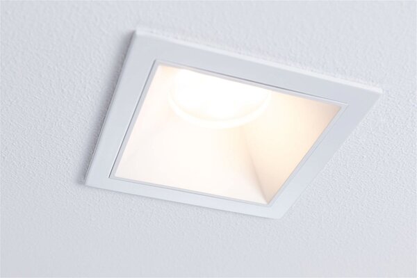 P 93128 LED vestavné svítidlo 3-krokové-stmívatelné Cole Coin IP44 hranaté 88x88mm Coin 6W 230V stmívatelné 2700K bílá - PAULMANN