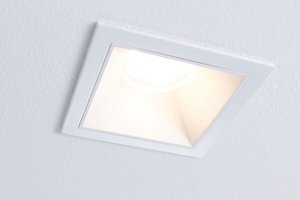 P 93126 LED vestavné svítidlo 3-krokové-stmívatelné Cole Coin základní sada IP44 hranaté 88x88mm Coin 3x6W 230V stmívatelné 2700K bílá - PAULMANN