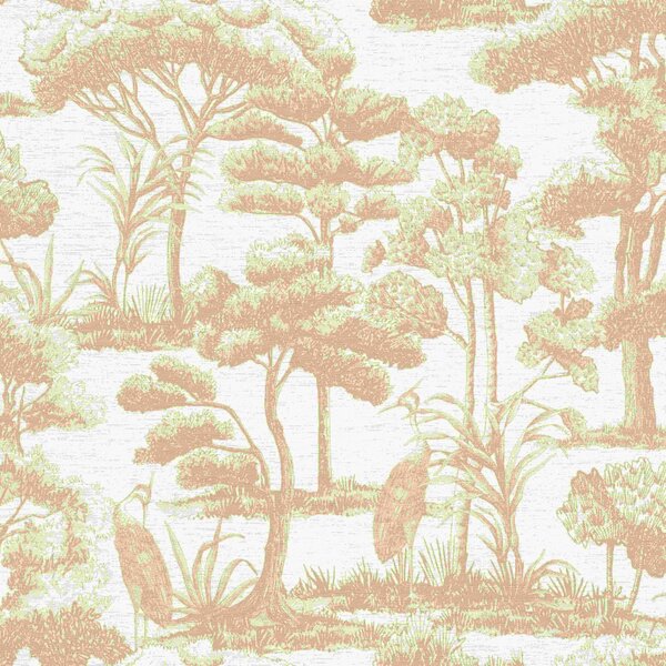RASCH | Vliesová tapeta na zeď Timeless Selection 794335 | 0,53 x 10,05 m | bílá, hnědá