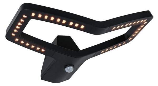 P 94791 LED venkovní nástěnné svítidlo Smart Home Zigbee 3.0 Alara pohybové čidlo IP44 hranaté 375x270mm 3000 - 2200K 10W 230V antracit kov - PAULMANN