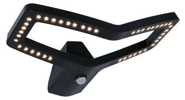 P 94791 LED venkovní nástěnné svítidlo Smart Home Zigbee 3.0 Alara pohybové čidlo IP44 hranaté 375x270mm 3000 - 2200K 10W 230V antracit kov - PAULMANN