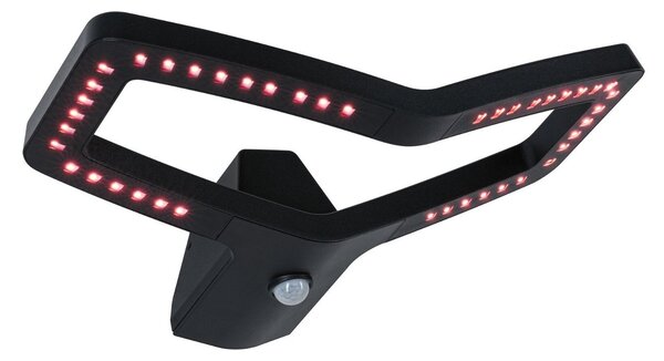 P 94793 LED venkovní nástěnné svítidlo Smart Home Zigbee 3.0 Alara pohybové čidlo IP44 hranaté 375x270mm RGBW+ 10W 230V antracit kov - PAULMANN