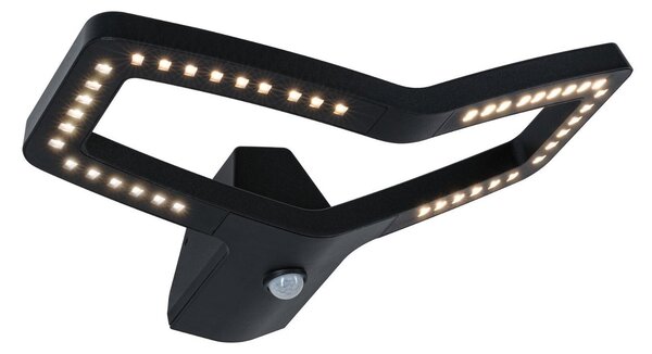 P 94793 LED venkovní nástěnné svítidlo Smart Home Zigbee 3.0 Alara pohybové čidlo IP44 hranaté 375x270mm RGBW+ 10W 230V antracit kov - PAULMANN