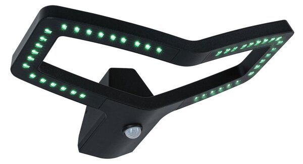 P 94793 LED venkovní nástěnné svítidlo Smart Home Zigbee 3.0 Alara pohybové čidlo IP44 hranaté 375x270mm RGBW+ 10W 230V antracit kov - PAULMANN