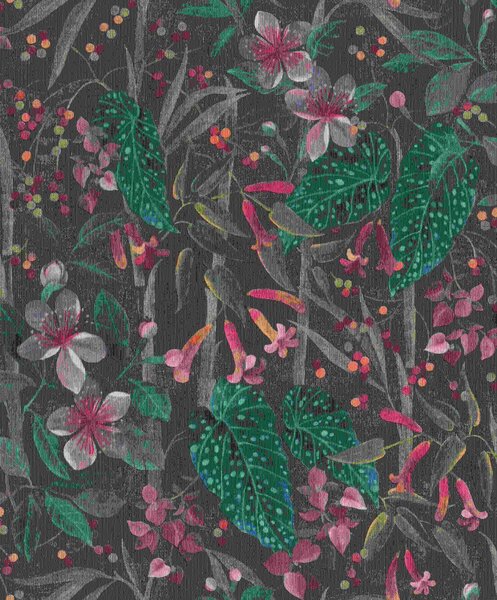 RASCH | Vliesová tapeta na zeď Timeless Selection 538236 | 0,53 x 10,05 m | černá, vícebarevná