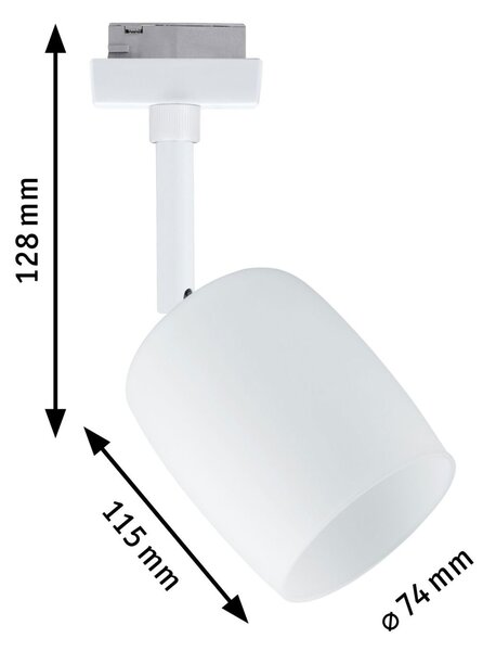 P 94881 URail lištový spot Blossom G9 max. 10W 230V bílá - PAULMANN