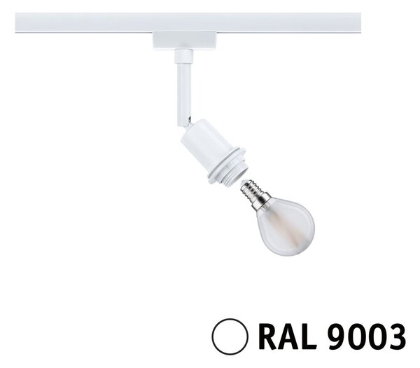P 94882 URail lištový spot DecoSystems Basic E14 max. 20W 230V bílá - PAULMANN