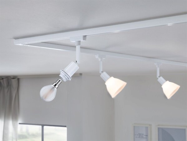 P 94882 URail lištový spot DecoSystems Basic E14 max. 20W 230V bílá - PAULMANN