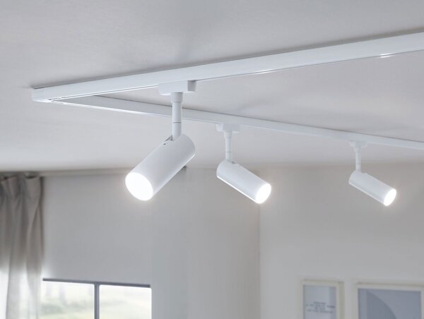 P 94889 URail LED lištový spot 3-krokové-stmívatelné Tubo spot 4W 3000K stmívatelné 230V bílá - PAULMANN
