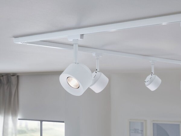 P 94893 URail LED lištový spot Pane 7,4W 3000K stmívatelné 230V bílá - PAULMANN