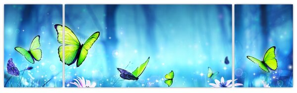 Obraz - Mystická lesní mýtina (170x50 cm)