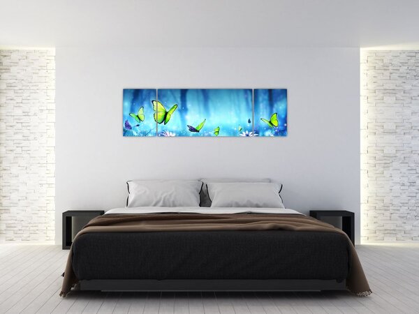 Obraz - Mystická lesní mýtina (170x50 cm)