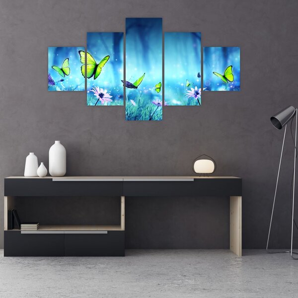 Obraz - Mystická lesní mýtina (125x70 cm)