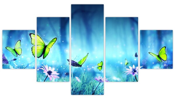 Obraz - Mystická lesní mýtina (125x70 cm)