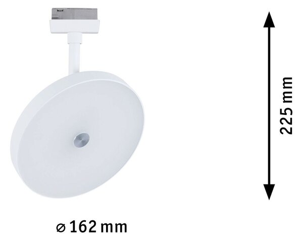 P 94895 URail LED lištový spot 3-krokové-stmívatelné Hildor 15W 3000K stmívatelné 230V bílá - PAULMANN
