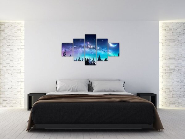 Obraz - Mléčná dráha (125x70 cm)